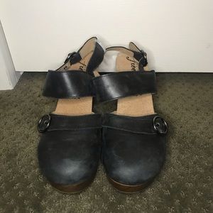 Free People Park Circle Clog genuine leather